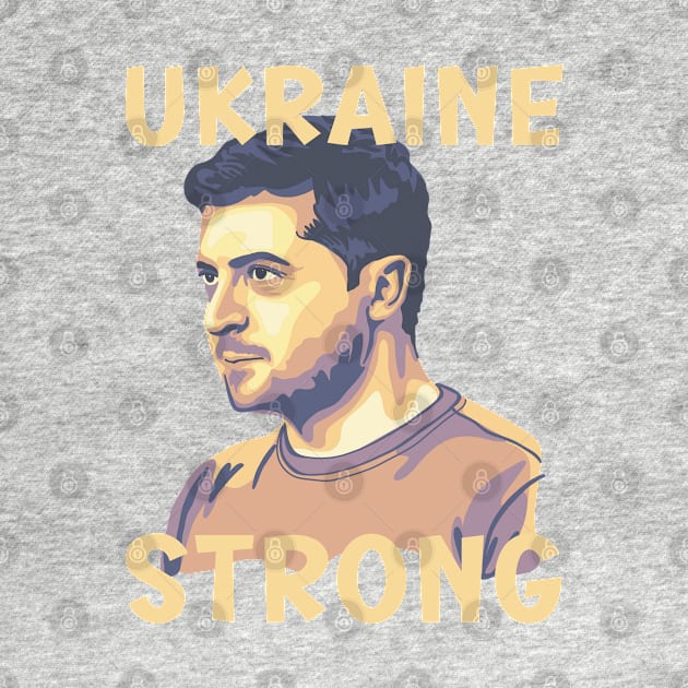 Volodymyr Zelensky Portrait by Slightly Unhinged